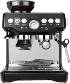 Sage Barista Express Black Truffle piston machine with a bean grinder