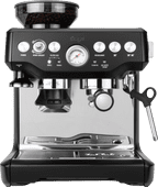 Sage Barista Express Black Truffle Piston machine with a bean grinder