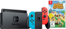 Nintendo Switch Rot/Blau + Animal Crossing New Horizons Nintendo Switch