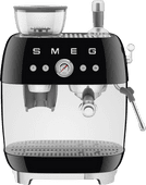 SMEG EGF03BLEU Black Piston machine with a bean grinder