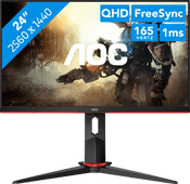 AOC Q24G2A/BK Antireflexionsbildschirm