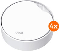 TP-Link Deco X50 Mesh WiFi 6 PoE 4-pack WiFi solution for working from home in a freestanding house