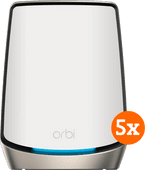 Netgear Orbi RBK863S Fünferpack WLAN-Lösung fürs Homeoffice in einem Reihenhaus