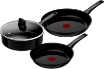 Tefal Renew On Ceramic Frying Pan Set 24cm + 28cm + High-sided Skillet 24cm Ceramic pan