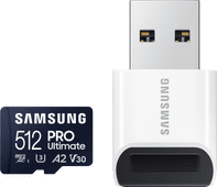 Samsung microSDXC PRO Ultimate 512GB 130MB/s + USB Reader MicroSDXC card