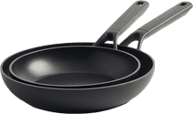 KitchenAid Classic Forged Bratpfannenset 24 + 28 cm Bratpfanne mit keramischer Antihaftbeschichtung