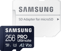 Samsung PRO Ultimate 256 GB (2023) microSDXC + SD-Adapter MicroSD-Karte für GoPro Actionkamera