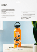 Cricut Wasserbeständiges Stickerset Weiß A4 (6 Blatt) Material für Cricut Joy Extra