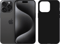 Apple iPhone 15 Pro Max 256GB Black Titanium + BlueBuilt Back Cover Transparent Apple iPhone with 5G