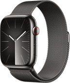 Apple Watch Series 9 4G 45 mm Graphit Edelstahl Milanaise Armband Apple Watch Series 9