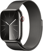 Apple Watch Series 9 4G 45 mm Graphit Edelstahl Milanaise Armband Apple Watch 4G (Cellular)