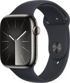 Apple Watch Series 9 4G 45 mm Graphit Edelstahl Sportarmband S/M Apple Watch 4G (Cellular)