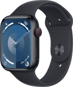 Apple Watch Series 9 4G 45 mm Mitternacht Aluminium Sportarmband S/M Apple Watch Series 9