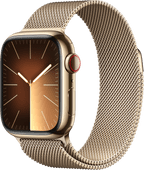 Apple Watch Series 9 4G 41 mm Gold Edelstahl Milanaise Armband Letzte Chance