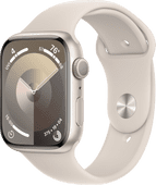 Apple Watch Series 9 4G 45 mm Polarstern Aluminium Sportarmband S/M Apple Watch 4G (Cellular)