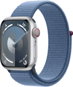 Apple Watch Series 9 4G 41 mm Silber Aluminium Sport Loop Apple Watch Series 9