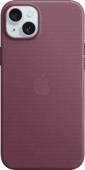 Apple iPhone 15 Plus Feingewebe Backcover mit MagSafe Mulberry Apple iPhone 15 Plus Hülle