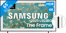 Samsung The Frame 65LS03B (2023) + Samsung 65-inch Frame Bezels Modern White Samsung 4K UHD television