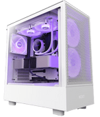 NZXT H5 Flow RGB - White - 2023 Model Computer case suitable for ATX mother boards