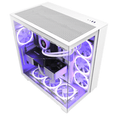 NZXT H9 Flow - White Computer case suitable for Micro-ATX mother boards