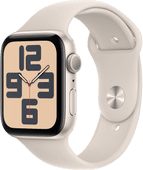 Apple Watch SE (2022) 44 mm Polarstern Aluminium Sportarmband S/M Mittelgroße Smartwatch