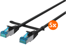 BlueBuilt Network Cable STP CAT6 0.5m Black 5-pack BlueBuilt UTP cable