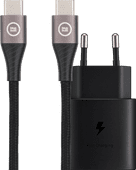 Samsung Super-Fast-Charging-Ladegerät 25 W + BlueBuilt USB-C-auf-USB-C-Kabel 1,5 m Nylon Samsung Galaxy A52/A52s Ladegerät