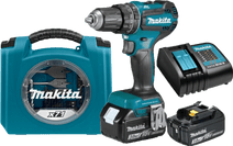 Makita DHP485SFJ + 71-teiliges Bit- und Bohrerset Bohrmaschine und Schlagbohrmaschine