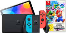 Nintendo Switch OLED Red/Blue + Super Mario Bros. Wonder Nintendo Switch OLED