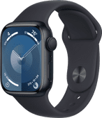 Apple Watch Series 9 41 mm Mitternacht Aluminium Sportarmband S/M Kleine Smartwatch