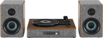 Crosley Aria Grey Record player with headphone connector