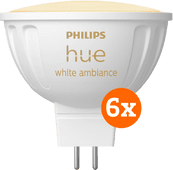 Philips Hue Spot White Ambiance MR16 6er-Pack Philips Hue MR16-Fassung