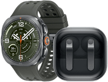 Samsung Galaxy Watch Ultra 2 5G Titanium Silver/Green 47mm + Samsung Galaxy Buds4 Pro Black Smartwatch promotion