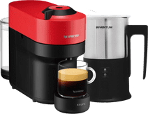 Krups Nespresso Vertuo Pop XN9205 Spicy Red + Milchaufschäumer 