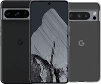 Google Pixel 8 Pro 256GB Black 5G + BlueBuilt Back Cover Transparent Google Pixel smartphone