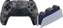Kablloser Controller Sony PlayStation 5 DualSense Grey Camo + BlueBuilt-Ladestation Controller