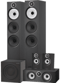 Bowers & Wilkins HTM6 S3 + 603 S3 (per pair) + 607 S3 (per pair) + ASW608 Black HiFi speaker