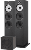 Bowers & Wilkins 603 S3 (per pair) + ASW608 Black HiFi speaker