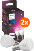 Philips Hue Luster Kugellampe White & Color E14 4er-Pack Philips Hue einzeln erhältliche Smart-Lampe
