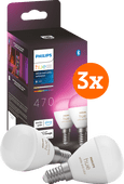 Philips Hue Luster Kugellampe White & Color E14 6er-Pack Philips Hue einzeln erhältliche Smart-Lampe