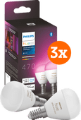 Philips Hue Luster Kugellampe White & Color E14 6er-Pack Philips Hue E14 White & Color