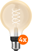 Philips Hue Filamentlampe White Globe E27 4er-Pack Philips Hue Filament White