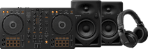 Pioneer DJ DDJ-FLX4 + Pioneer DJ HDJ-X5 Black + Pioneer DJ DM-40D-BT Black Pioneer DJ controller