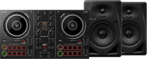 Pioneer DJ DDJ-200 + Pioneer DJ DM-50D Schwarz Pioneer DJ DDJ-200