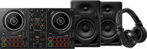 Pioneer DJ DDJ-200 + Pioneer DJ HDJ-X7 Black + Pioneer DJ DM-40D Black Pioneer DJ controller