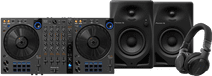 Pioneer DJ DDJ-FLX6 + Pioneer DJ HDJ-CUE1 + Pioneer DJ DM-40D Schwarz Pioneer DJ DDJ-FLX6