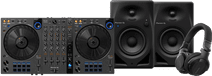 Pioneer DJ DDJ-FLX6 + Pioneer DJ HDJ-CUE1 + Pioneer DJ DM-40D-BT Black Pioneer DJ DDJ-FLX6