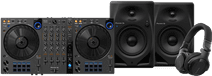 Pioneer DJ DDJ-FLX6 + Pioneer DJ HDJ-CUE1 + Pioneer DJ DM-50D-BT Schwarz Pioneer DJ DDJ-FLX6