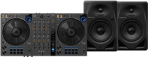 Pioneer DJ DDJ-FLX6 + Pioneer DJ DM-50D Schwarz Pioneer DJ DDJ-FLX6