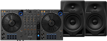 Pioneer DJ DDJ-FLX6-GT + Pioneer DJ DM-50D-BT Schwarz Pioneer DJ DDJ-FLX6